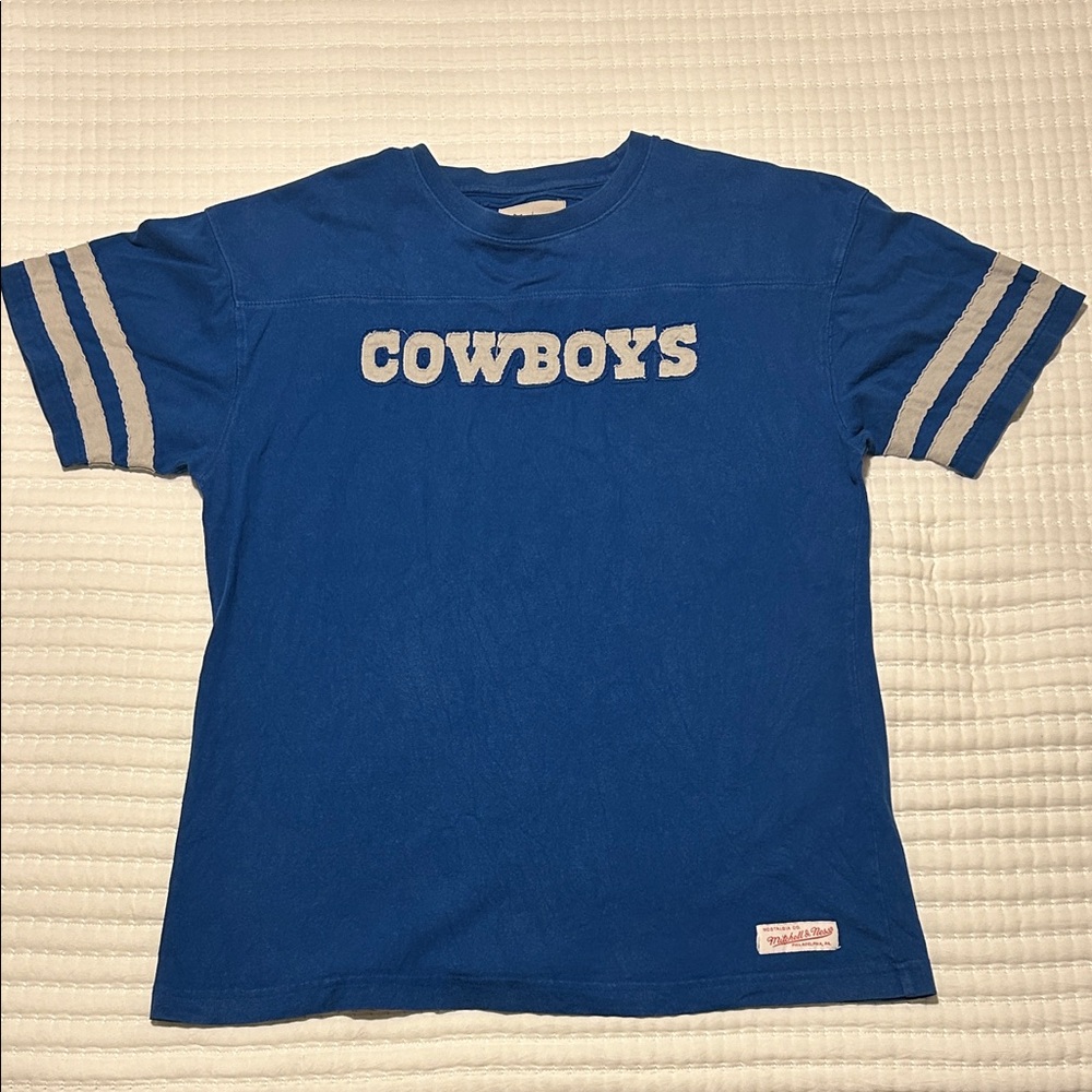 Vintage Mitchell & Ness Blue Cowboys Tee